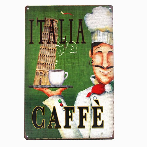 Eat me cupcake vintage tin sign coffee signs kitchen decor outdoor wall plaques antique tray