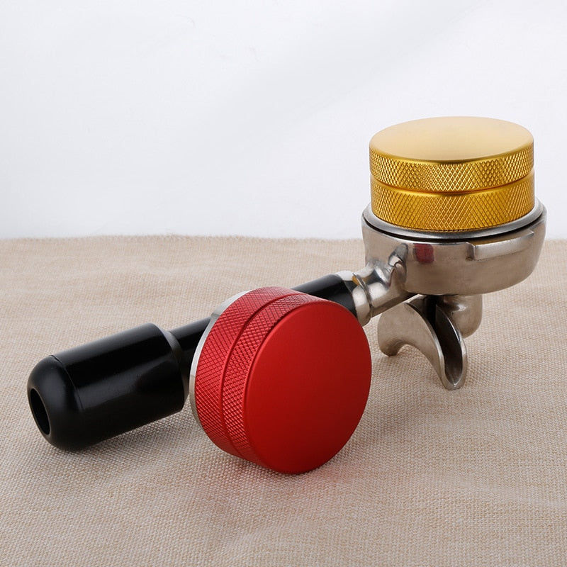 Espresso Coffee Tamper,Upgrade Coffee Tamper for Barista Flat Stainless Steel Base Coffee Bean Press