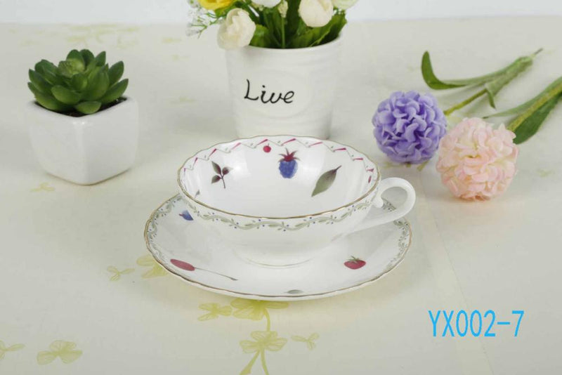 European style bone china coffee cup high grade afternoon tea cups creative ceramic tea set 160ML