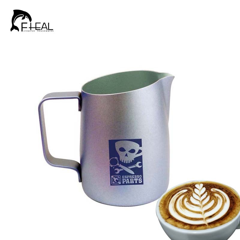 FHEAL Stainless Steel Espresso Coffee Milk Mugs Milk Coffee Frothing Jug Pitcher Craft Cup Kitchen