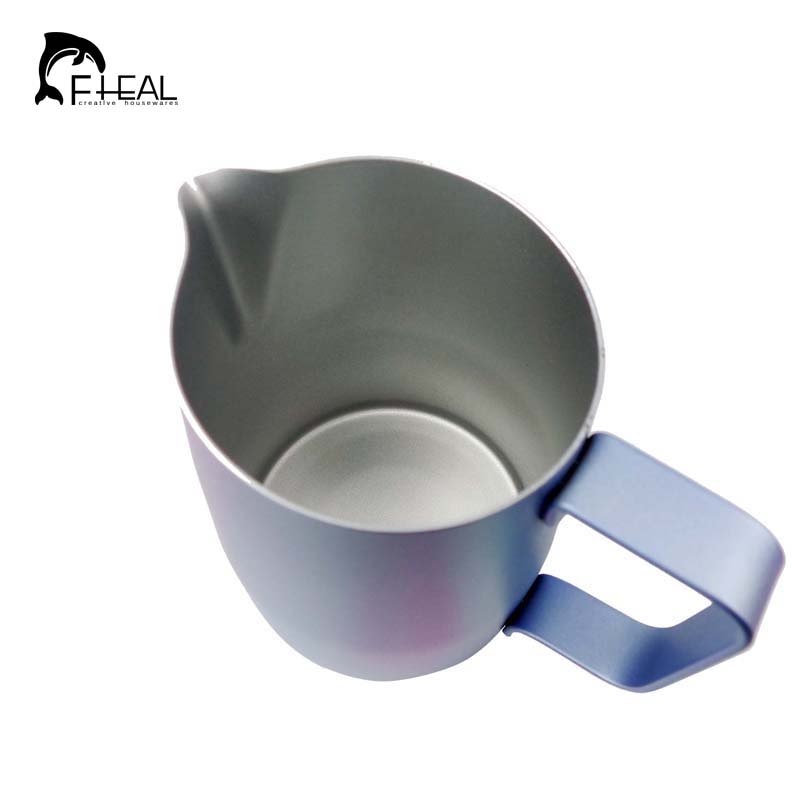 FHEAL Stainless Steel Espresso Coffee Milk Mugs Milk Coffee Frothing Jug Pitcher Craft Cup Kitchen