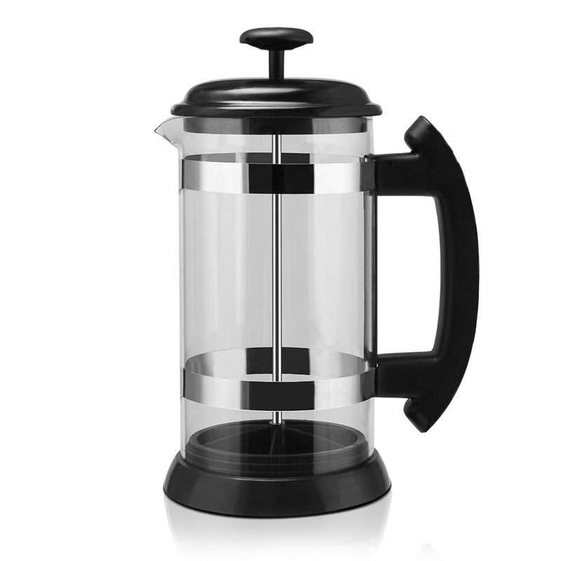French Press Coffee/Tea Brewer Coffee Pot Coffee Maker Kettle 1000ML Stainless Steel Glass Thermos