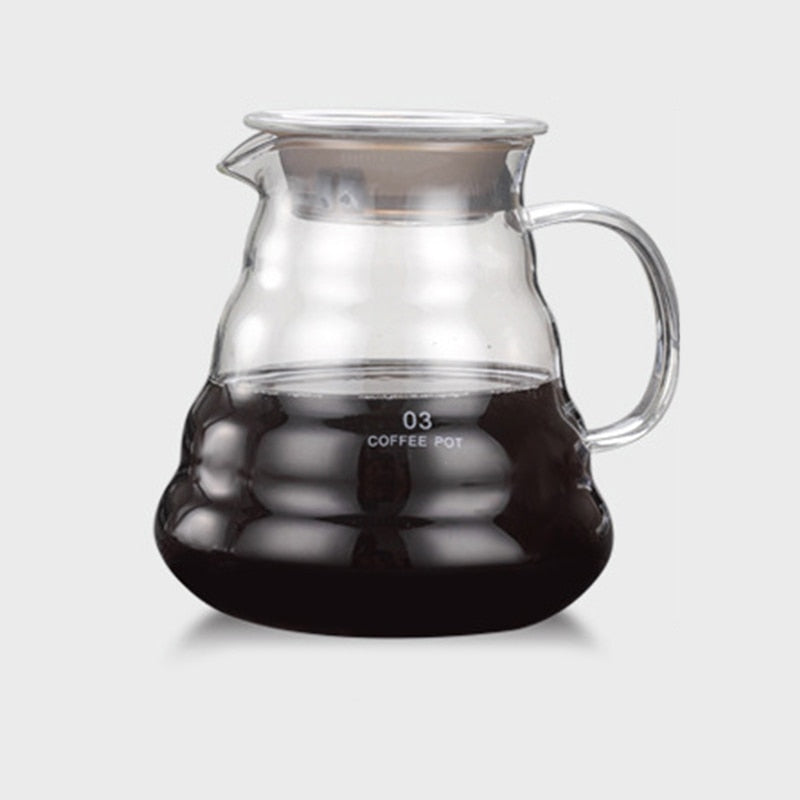Glass Coffee Pot Cloud Shaped Coffee Kettle Reusable Coffee Pot Heat Resistant Teapot / Coffee
