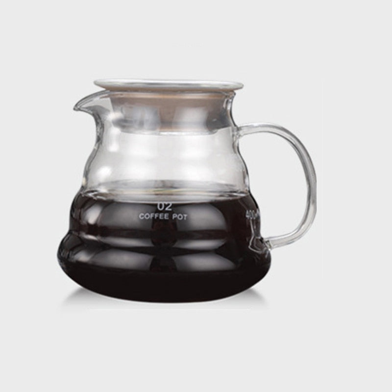 Glass Coffee Pot Cloud Shaped Coffee Kettle Reusable Coffee Pot Heat Resistant Teapot / Coffee