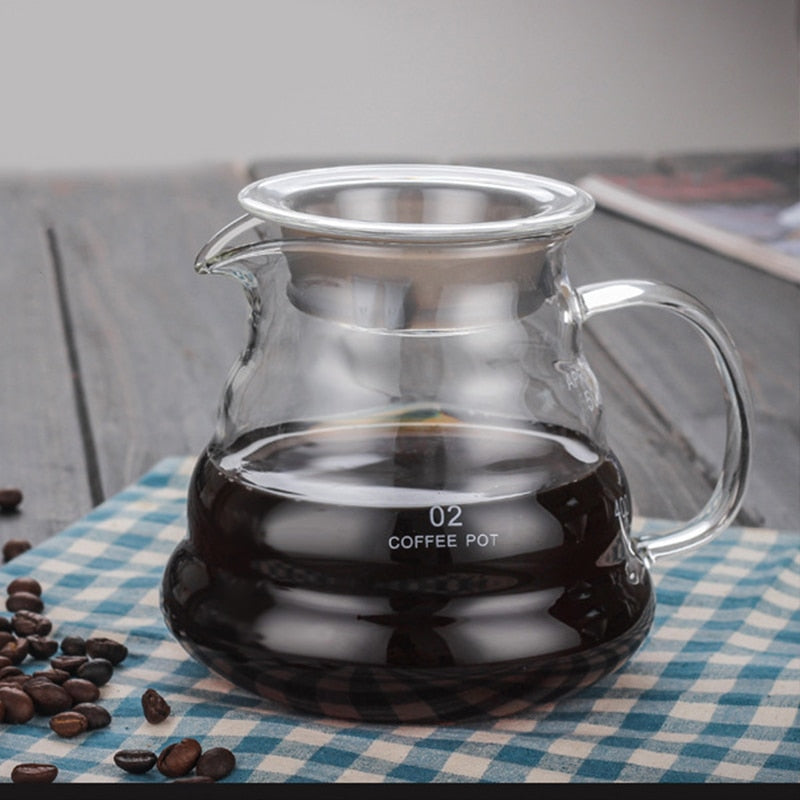 Glass Coffee Pot Cloud Shaped Coffee Kettle Reusable Coffee Pot Heat Resistant Teapot / Coffee