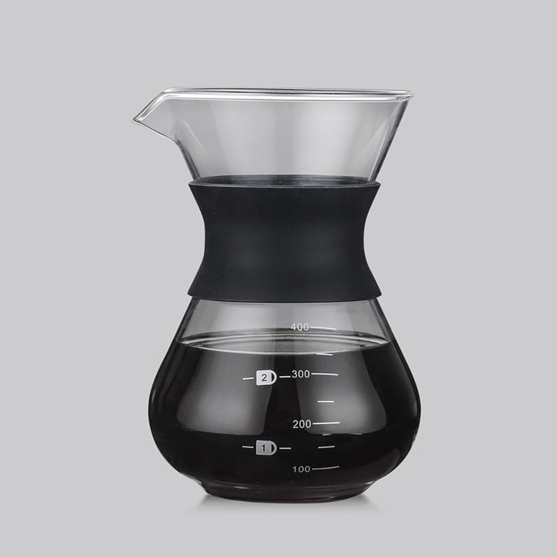 Glass Hand Punching Coffee Pot Temperature Resistance Glass Anti-scalding Share Glass Coffee Pot