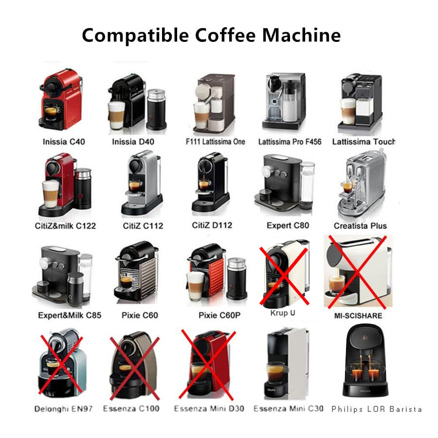 ICafilas For Refillable Nespresso Coffee Capsule Crema Espresso Reusable New Refillable For Coffee Filter