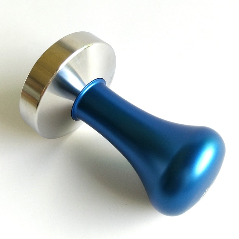 Espresso Coffee Tamper Blue Coffee Tamper Machine Press Flat Base Barista 51mm 57.5mm 58mm