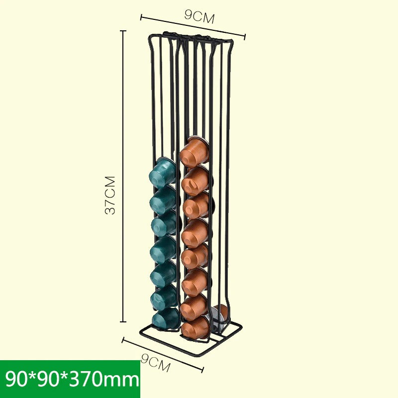 Duolvqi Coffee Pod Holder Dispenser Coffee Capsules Dispensing Tower Stand Fits Nespresso Capsule
