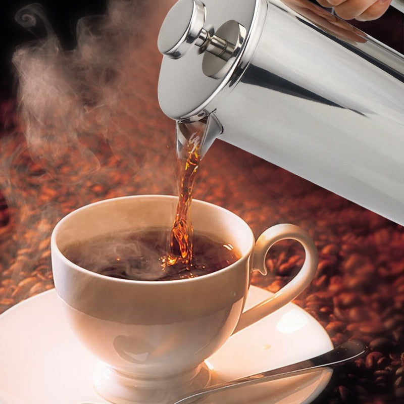 Coffee Maker French Press Stainless Steel Espresso Coffee Machine High Quality Double-Wall Insulated