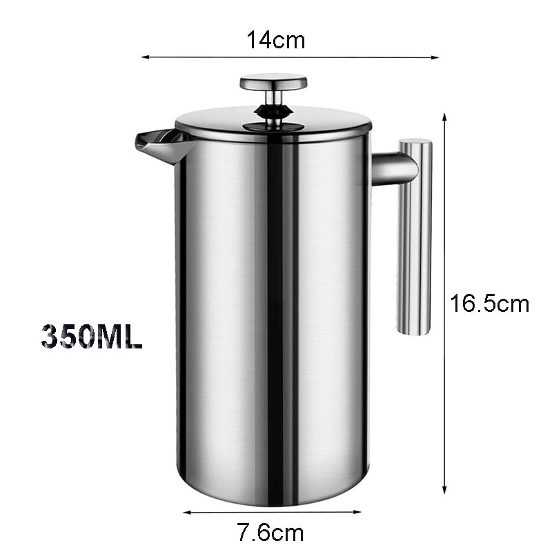 Coffee Maker French Press Stainless Steel Espresso Coffee Machine High Quality Double-Wall Insulated