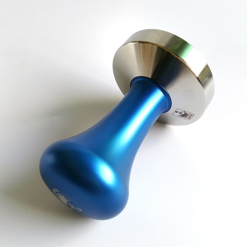 Espresso Coffee Tamper Blue Coffee Tamper Machine Press Flat Base Barista 51mm 57.5mm 58mm