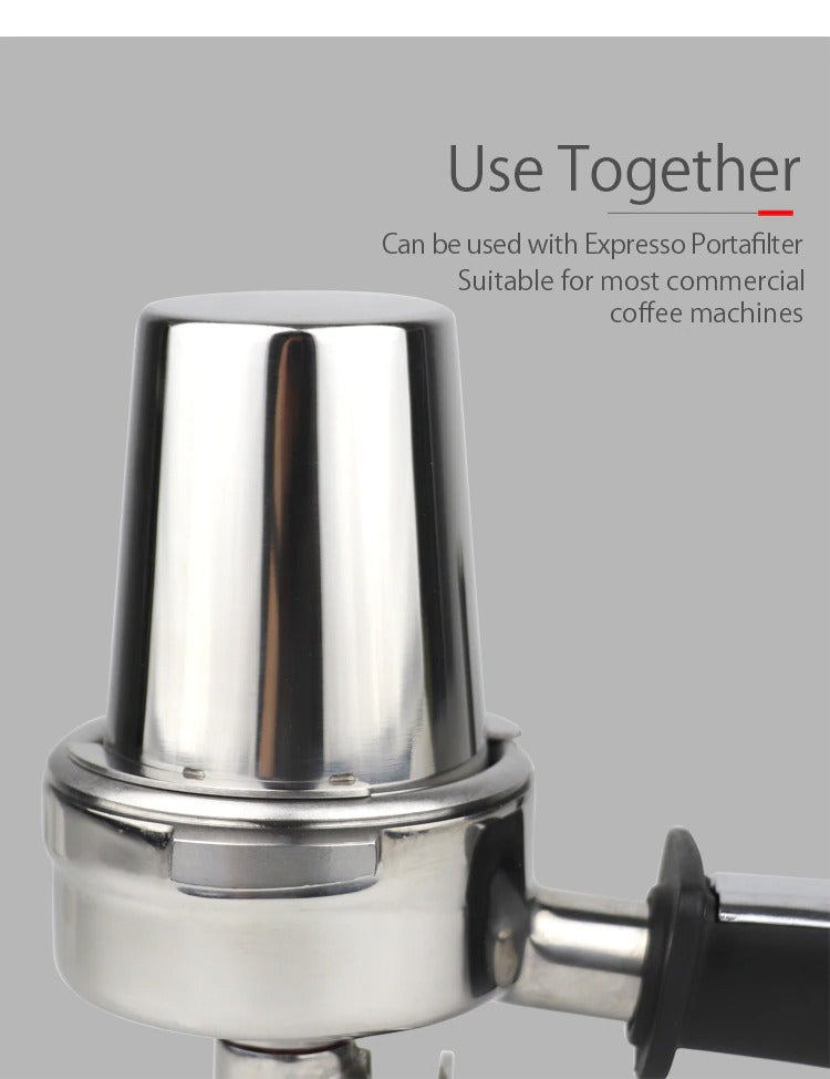 Stainless Steel Coffee Dosing Cup Powder Feeder Part Espresso Machine Dosing Cup