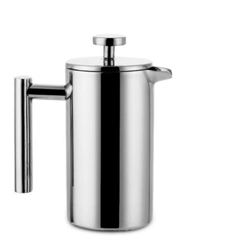 Stainless steel 304 double layer french presses coffee pot with 150ML mugs set larger