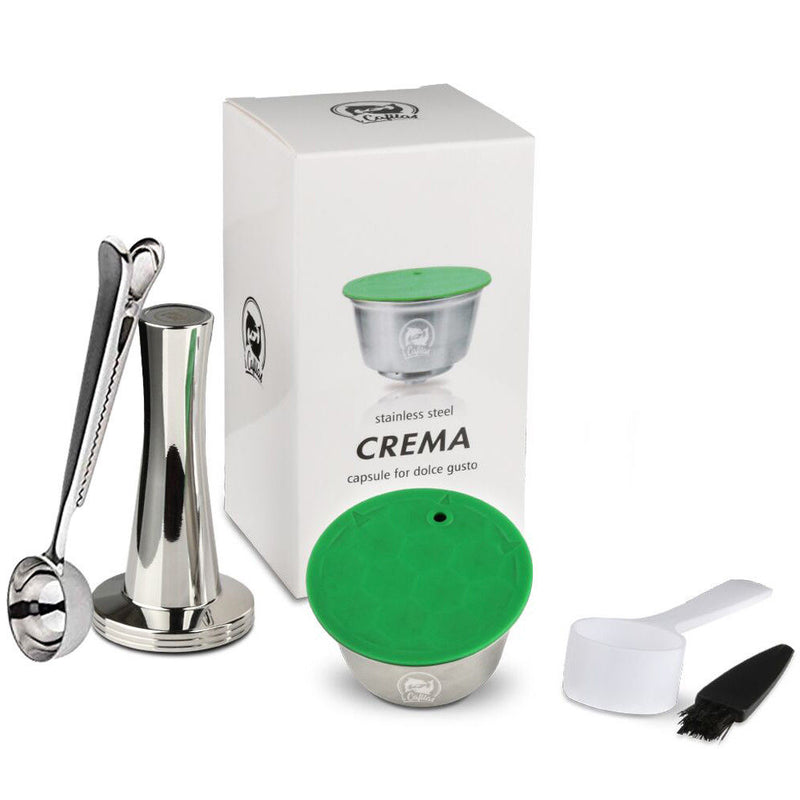 ICafilas Dolce Gusto Crema Coffee Filters Cup Dripper Stainless Steel Refillable Reusable Coffee