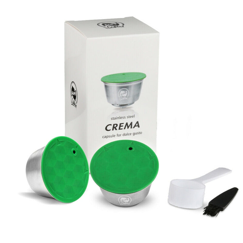 ICafilas Dolce Gusto Crema Coffee Filters Cup Dripper Stainless Steel Refillable Reusable Coffee