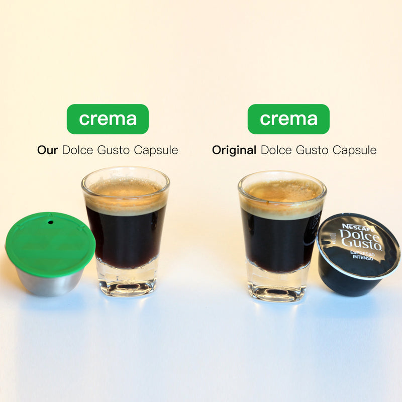 ICafilas Dolce Gusto Crema Coffee Filters Cup Dripper Stainless Steel Refillable Reusable Coffee