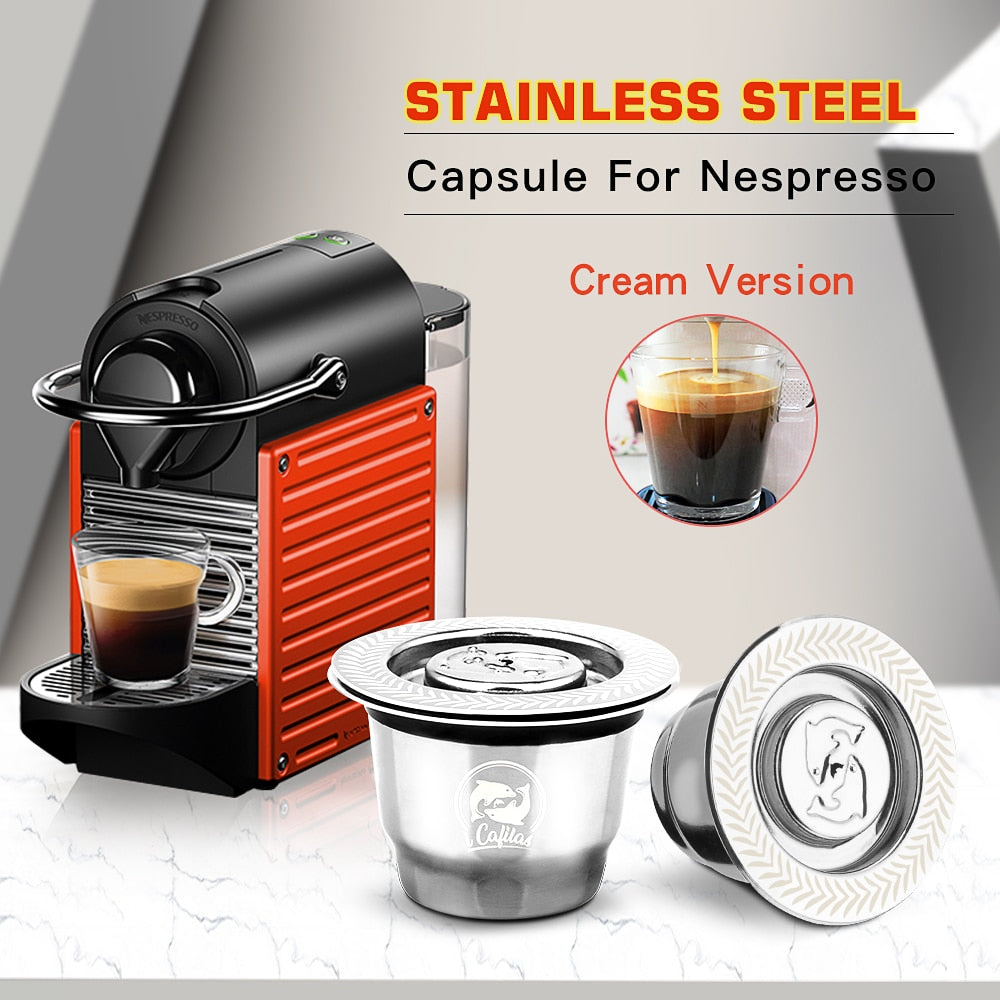 ICafilas For Refillable Nespresso Coffee Capsule Crema Espresso Reusable New Refillable For Coffee Filter