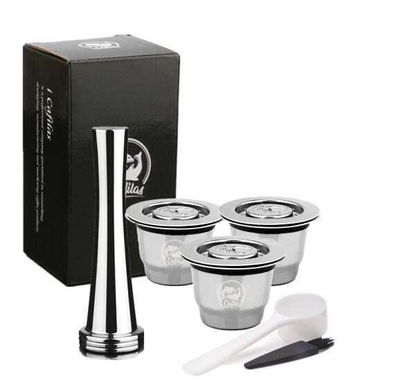 ICafilas For Refillable Nespresso Coffee Capsule Crema Espresso Reusable New Refillable For Coffee Filter