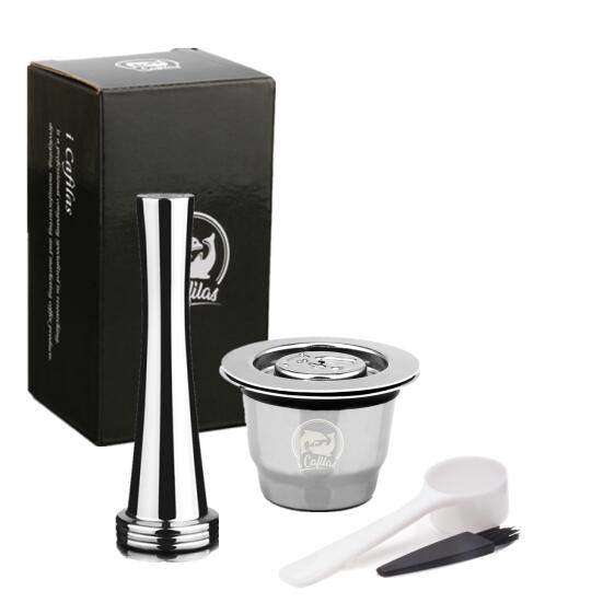 ICafilas For Refillable Nespresso Coffee Capsule Crema Espresso Reusable New Refillable For Coffee Filter