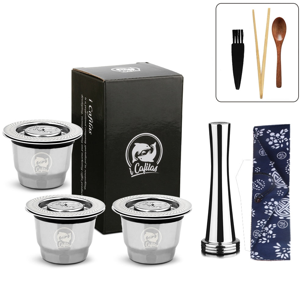 ICafilas For Refillable Nespresso Coffee Capsule Crema Espresso Reusable New Refillable For Coffee Filter
