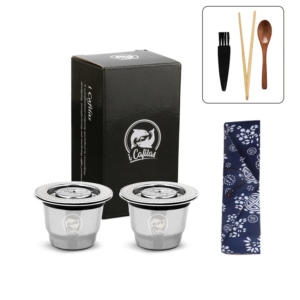ICafilas For Refillable Nespresso Coffee Capsule Crema Espresso Reusable New Refillable For Coffee Filter