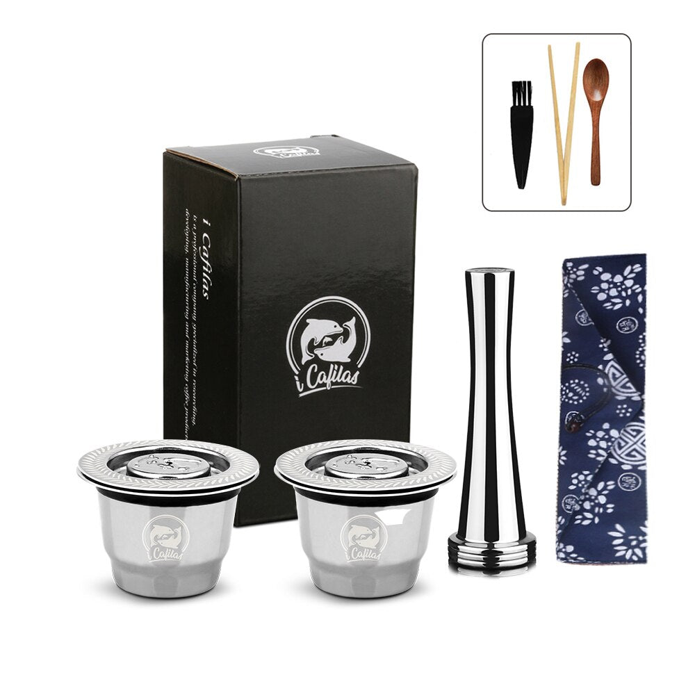 ICafilas For Refillable Nespresso Coffee Capsule Crema Espresso Reusable New Refillable For Coffee Filter