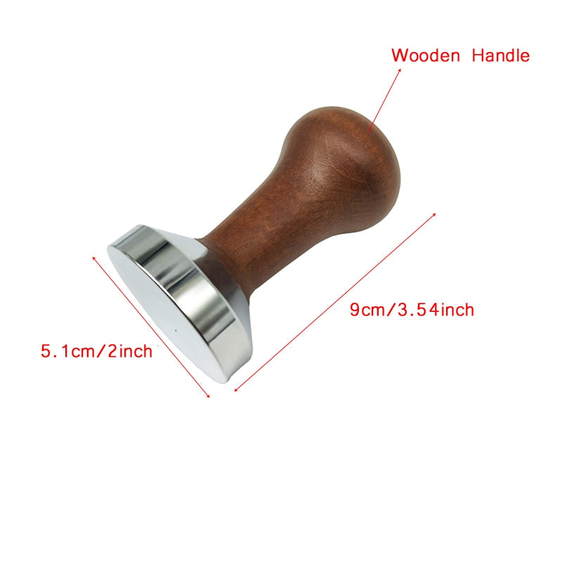 Coffee Tamper 51mm Espresso Tamper 51/53/54/58mm Aluminum Alloy Coffee Mat Stainless Steel