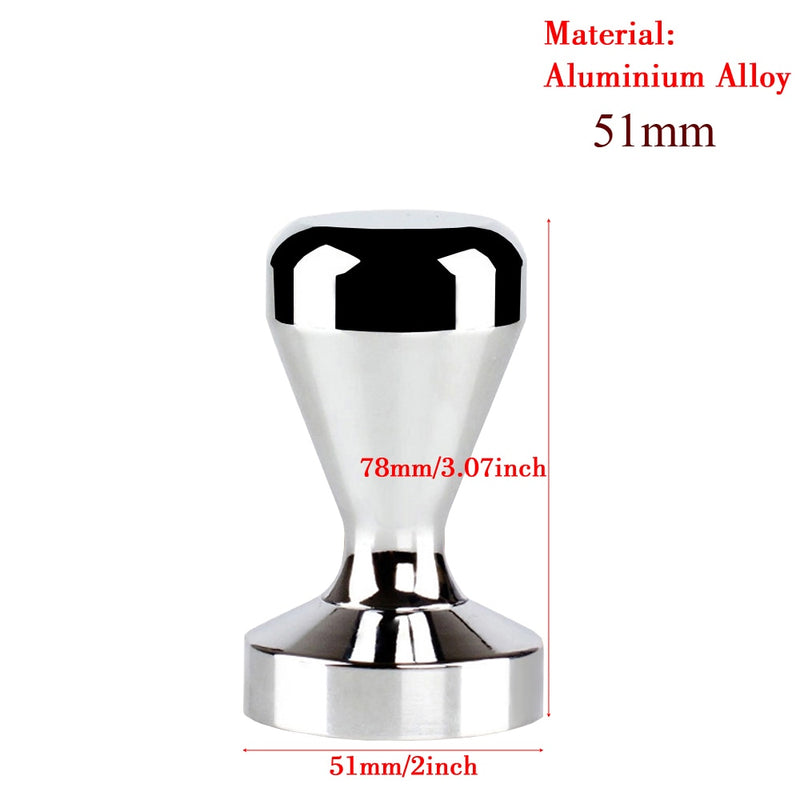 Coffee Tamper 51mm Espresso Tamper 51/53/54/58mm Aluminum Alloy Coffee Mat Stainless Steel