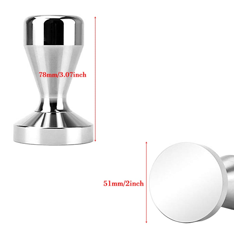 Coffee Tamper 51mm Espresso Tamper 51/53/54/58mm Aluminum Alloy Coffee Mat Stainless Steel