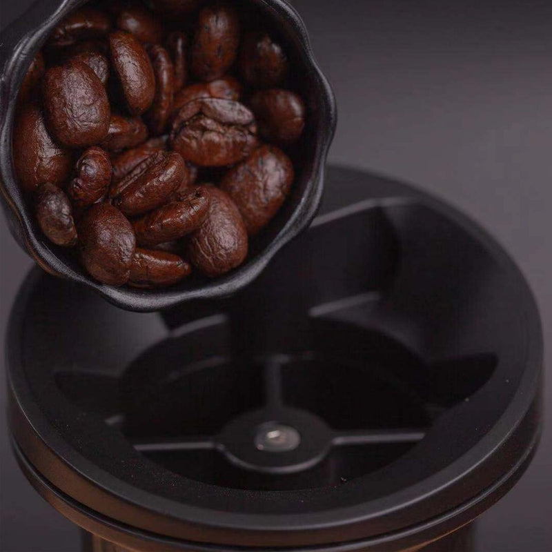 Improved version portable coffee mill Manual coffee grinder Stainless steel burr Hidden handle