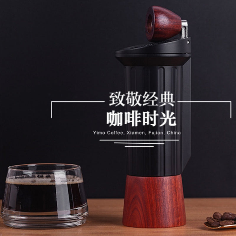 Improved version portable coffee mill Manual coffee grinder Stainless steel burr Hidden handle