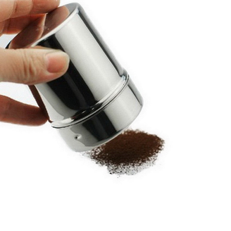 LIXYMO 1 pc Multifunction Chocolate Cocoa Coffee Powder Blender Stainless Steel Saltcellar Pepper