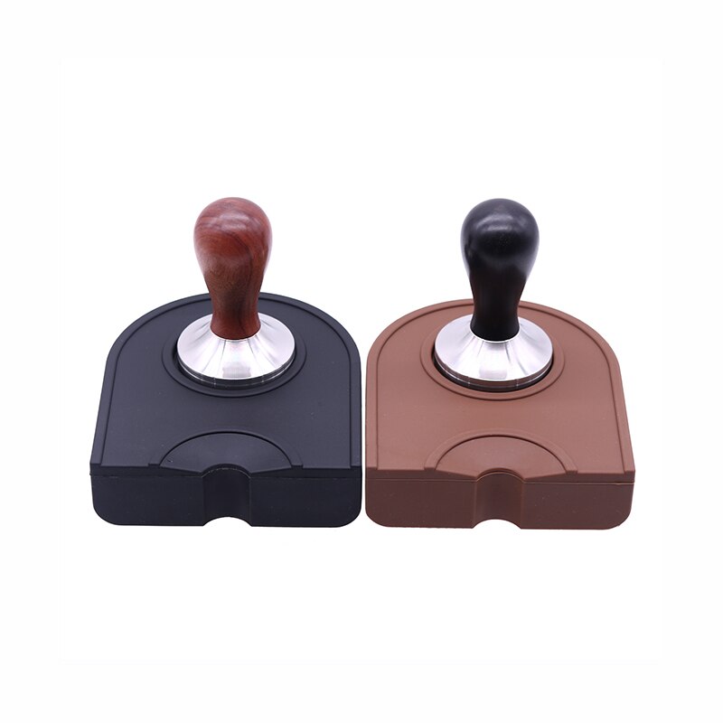 Manual Barista Coffee Espresso Tamper Latte Art Pen Portafilter Holder Silicone Mat Cornor Pad