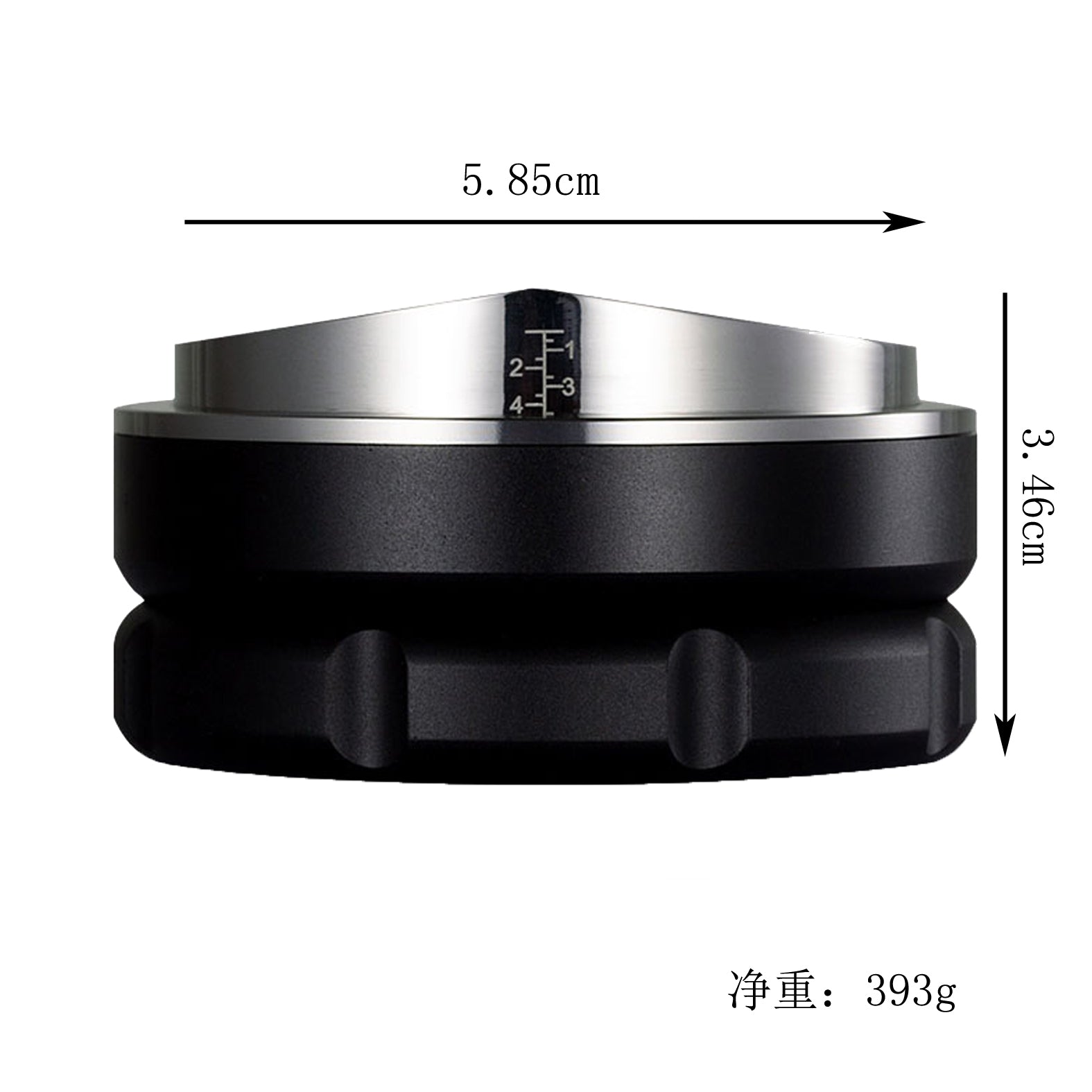 Manual Barista Powder Coffee Espresso Latte 58mm Coffee Tamper Distributor Leveler Tool single line