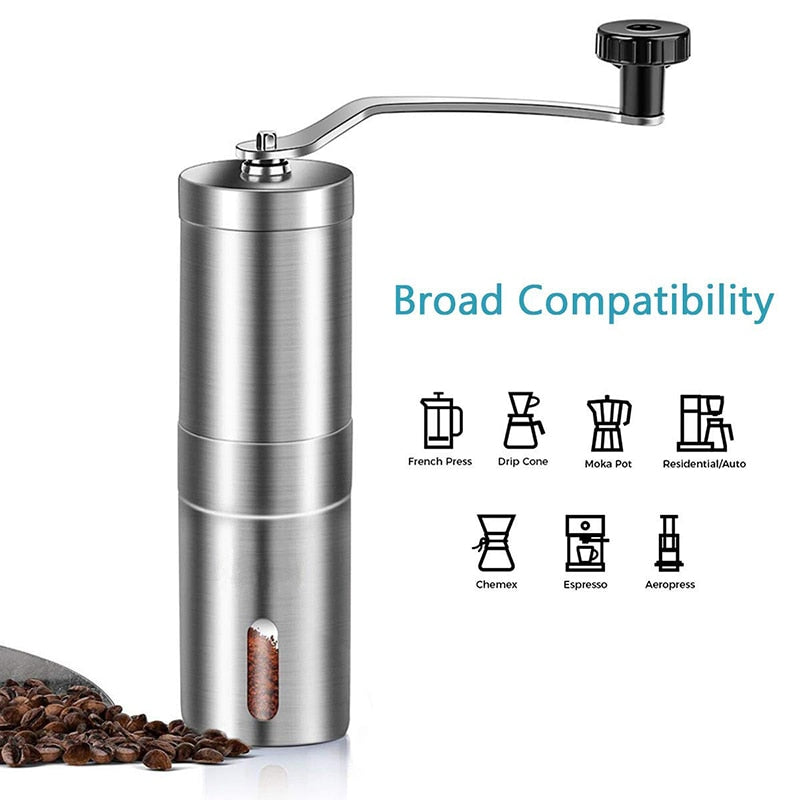 Manual Coffee Grinders - Adjustable Coffee Bean Mills, Brewing Grinders