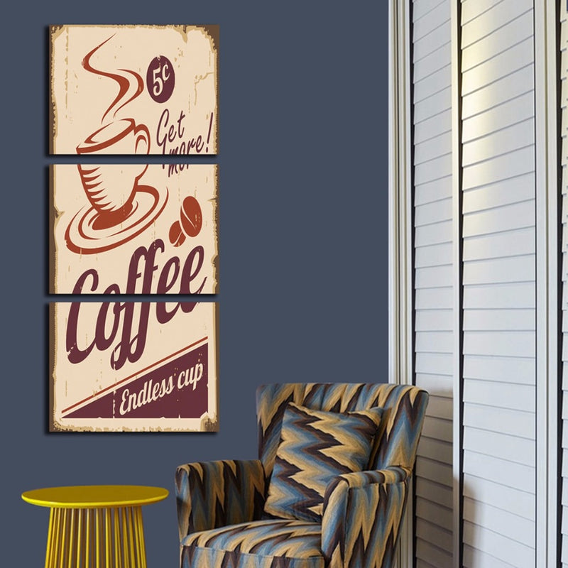 Modular Decoration Posters Picture On Canvas 3 Panel Coffee Cup Wall Art Home Framework Living Room