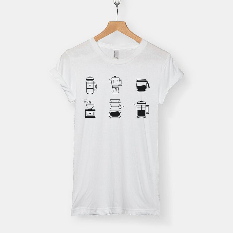 Funny Coffee T-Shirt Coffee Lovers Shirt Barista Tee Shirt Woman Casual Tee shirt