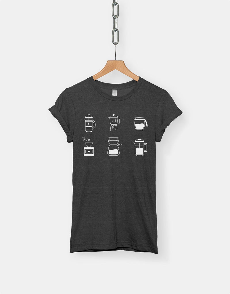 Funny Coffee T-Shirt Coffee Lovers Shirt Barista Tee Shirt Woman Casual Tee shirt