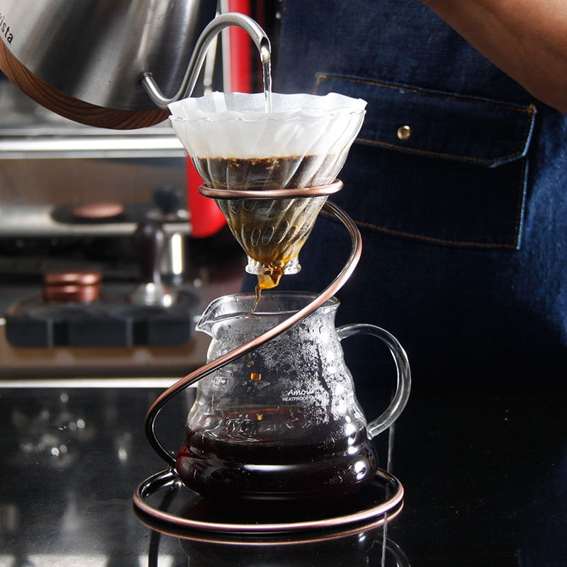 Spiral Coffee Dripper Paperless, Reusable Pour Over Coffee Filter Stand,Permanent Coffee Dripper