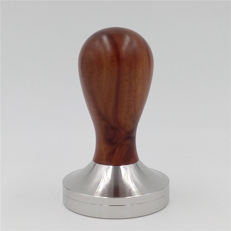 Stainless Steel 57.5mm 58mm Wooden Handle Coffee Tamper Barista Espresso Tamper Coffee Bean