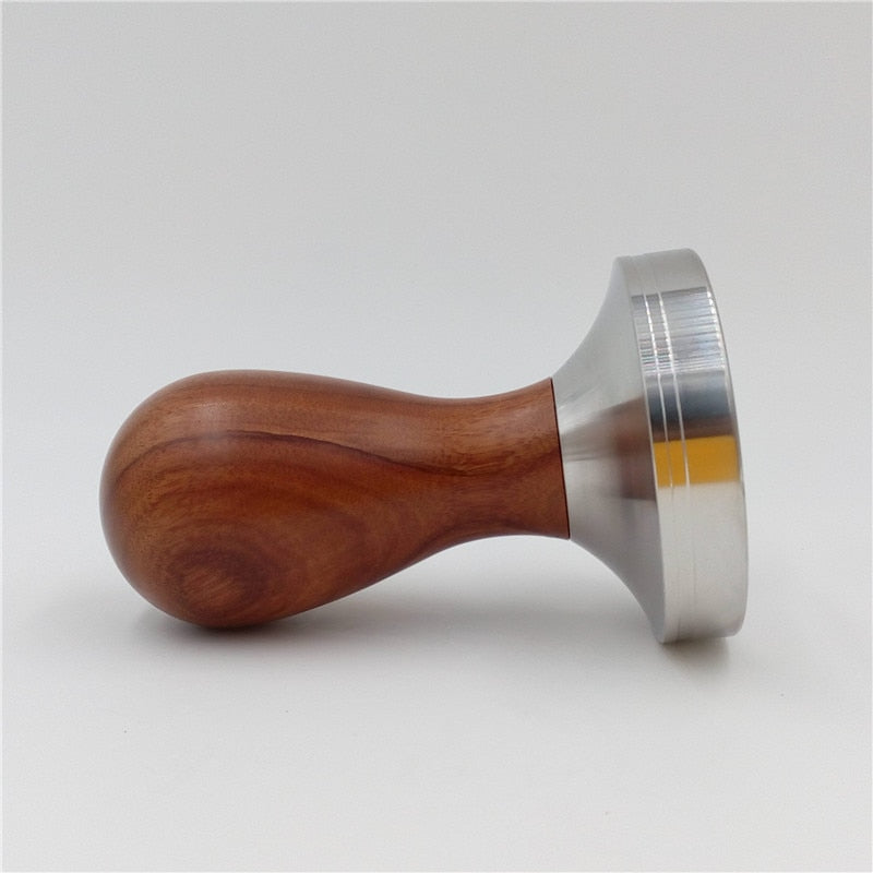 Stainless Steel 57.5mm 58mm Wooden Handle Coffee Tamper Barista Espresso Tamper Coffee Bean