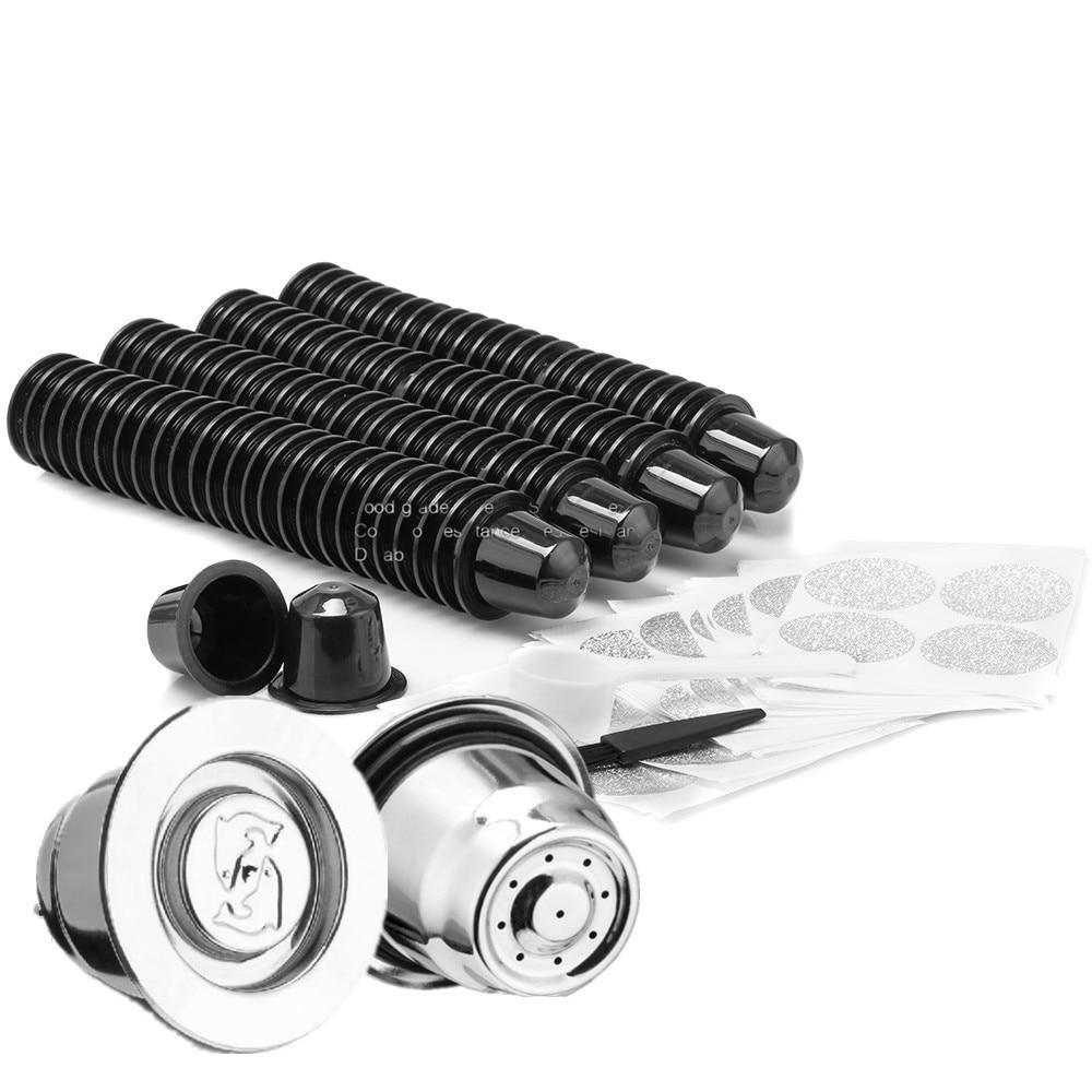 Original Disposable And Reusable Empty Nespresso Capsule Two Type Aluminum Seals Stickers Useage