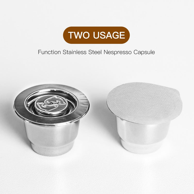 Original Disposable And Reusable Empty Nespresso Capsule Two Type Aluminum Seals Stickers Useage