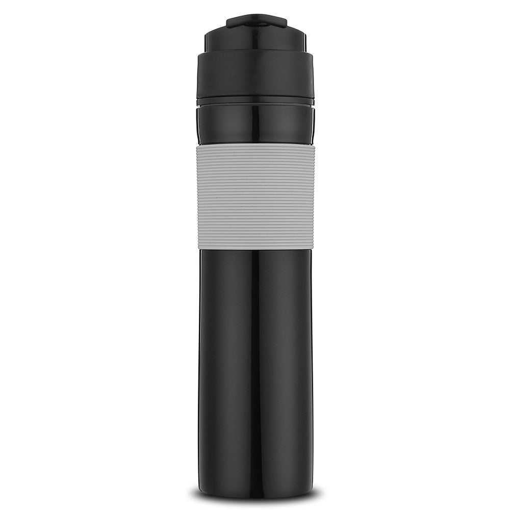 Portable French Press Coffe Bottle Plastic Outdoor Vacuum Coffee Plunger Filter Coffee Cup Travel