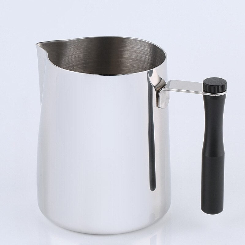 ROKENE Detachable Handle Milk Frothing Jug Stainless Steel Pitcher Espresso Coffee Pitcher Barista