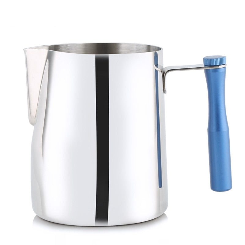 ROKENE Detachable Handle Milk Frothing Jug Stainless Steel Pitcher Espresso Coffee Pitcher Barista
