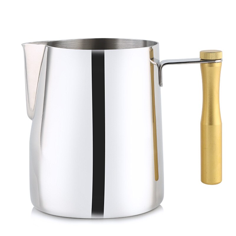 ROKENE Detachable Handle Milk Frothing Jug Stainless Steel Pitcher Espresso Coffee Pitcher Barista