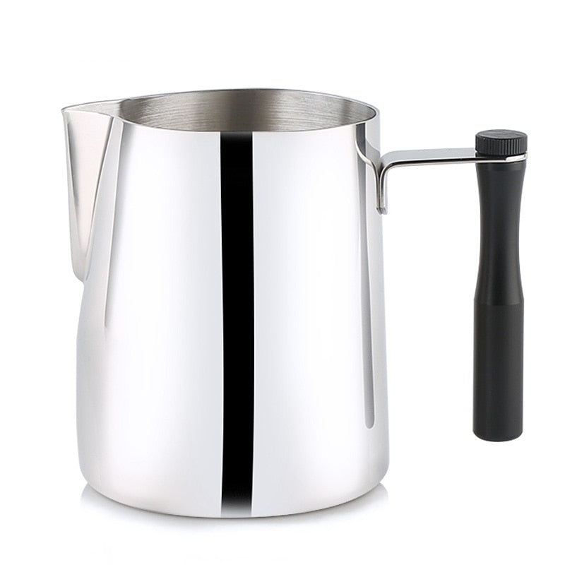 ROKENE Detachable Handle Milk Frothing Jug Stainless Steel Pitcher Espresso Coffee Pitcher Barista
