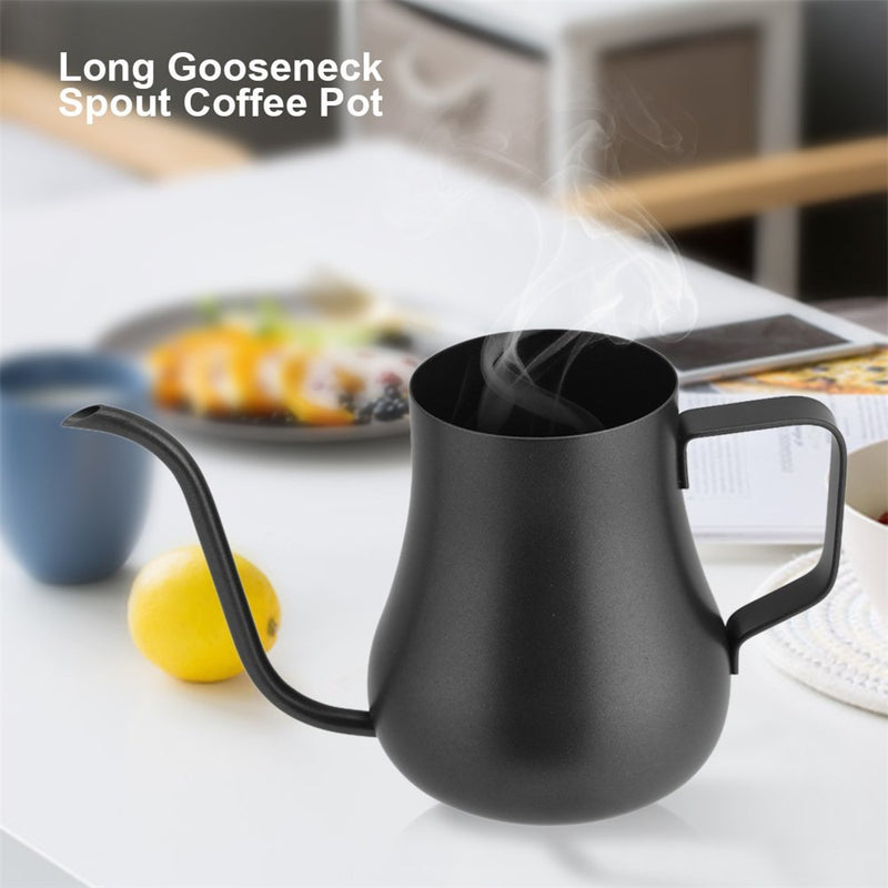 ROKENE Gooseneck Spout Drip Kettle Teflon Coffee Kettle Coating for Drip Coffee and Stainless